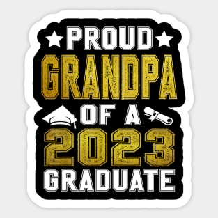 Proud Grandpa Of A 2023 Graduate Senior Graduation Sticker